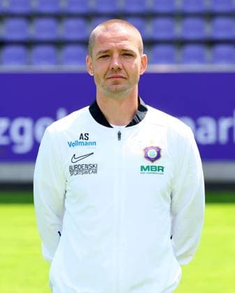 Team presentation Erz Aue 3 Liga Co Coach Adam Susac, FC Erzgebirge Aue 3 Liga, Porträttermin 2025 2026 , Aue, 17 07 2025, Erzgebirgsstadion, Fußball , For editorial use only Only editorial use