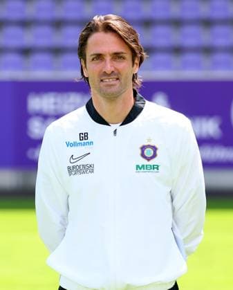 Team presentation Erz Aue 3 Liga goalkeeper coach Georgios Berneanou, FC Erzgebirge Aue 3 Liga, portrait date 2025 2026 , Aue, 17 07 2025, Erzgebirgsstadion, Football , For editorial use only Only editorial use