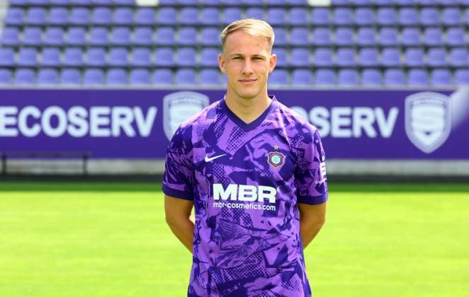 Team presentation Erz Aue 3 Liga Jannic Ehlers, FC Erzgebirge Aue 3 Liga, Porträttermin 2025 2026 , Aue, 17 07 2025, Erzgebirgsstadion, Fußball , For editorial use only Only editorial use