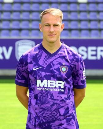 Team presentation Erz Aue 3 Liga Jannic Ehlers, FC Erzgebirge Aue 3 Liga, Porträttermin 2025 2026 , Aue, 17 07 2025, Erzgebirgsstadion, Fußball , For editorial use only Only editorial use