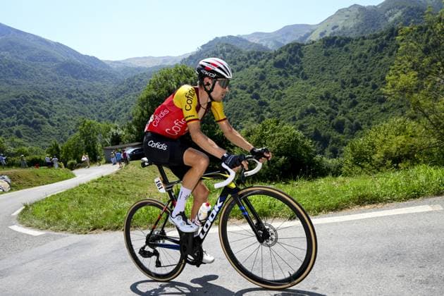 German Emanuel Buchmann of Cofidis pictured in action during stage 12 of the 2025 Tour de France cycling, from Auch to Hautacam (181 km), on Thursday 17 July 2025 in France. The 112th edition of the Tour de France starts on Saturday 5 July in Lille, France, and will finish in Paris, France on the 27th of July. POOLxVINCENTxKALUT  x129462844x
