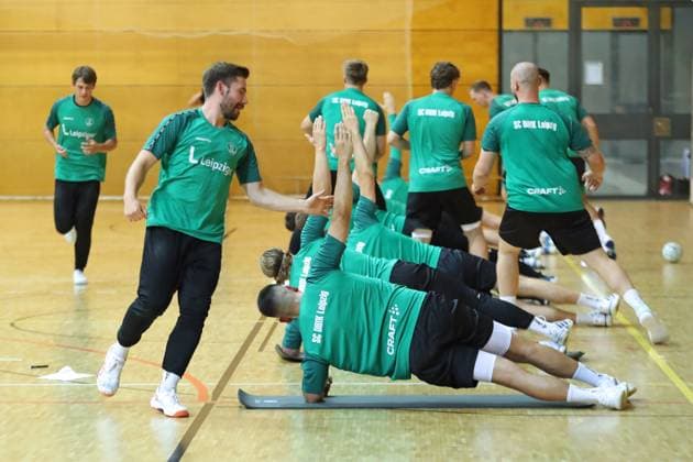 Handball, HBL, SC DHfK Leipzig, Training