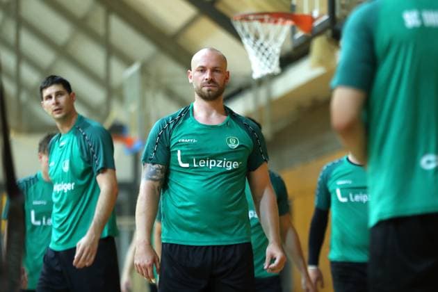 HBL1 Training kick-off of SC DHfK Leipzig, 17 07 25 Moritz Preuss 24, SC DHfK Leipzig Handball, DAIKIN HBL, Season 2025 2026, Training kick-off of SC DHfK Leipzig on 17 07 25 in the Quarterback Immobilien Arena Leipzig Kleine Arena Copyright: xBEAUTIFULxSPORTS JanxKaeferx