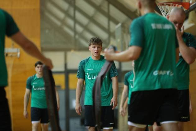 HBL1 Training kick-off of SC DHfK Leipzig, 17 07 25 Tom Koschek 76, SC DHfK Leipzig Handball, DAIKIN HBL, Season 2025 2026, Training kick-off of SC DHfK Leipzig on 17 07 25 in the Quarterback Immobilien Arena Leipzig Kleine Arena Copyright: xBEAUTIFULxSPORTS JanxKaeferx