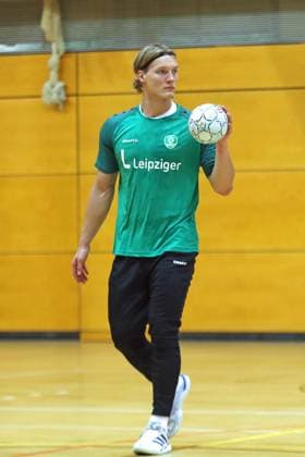 HBL1 Training kick-off of SC DHfK Leipzig, 17 07 25 Blaer Hinriksson 44, SC DHfK Leipzig Handball, DAIKIN HBL, Season 2025 2026, Training kick-off of SC DHfK Leipzig on 17 07 25 in the Quarterback Immobilien Arena Leipzig Kleine Arena Copyright: xBEAUTIFULxSPORTS JanxKaeferx