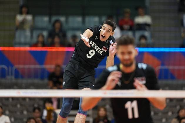 Ramazan Efe Mandiraci (TUR), JULY 17, 2025 - Volleyball : FIVB Volleyball Nations League 2025 Men s Preliminary Round match between Turkey 3-1 Germany at Chiba Port Arena, Chiba, Japan. Noxthirdxpartyxsales  aflo_297973353