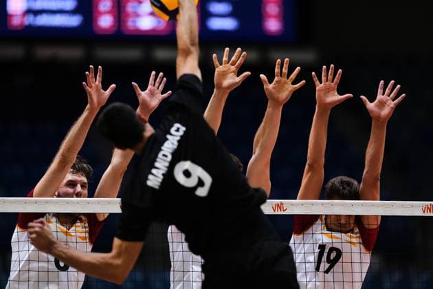 General view, JULY 17, 2025 - Volleyball : FIVB Volleyball Nations League 2025 Men s Preliminary Round match between Turkey 3-1 Germany at Chiba Port Arena, Chiba, Japan. Noxthirdxpartyxsales  aflo_297973357