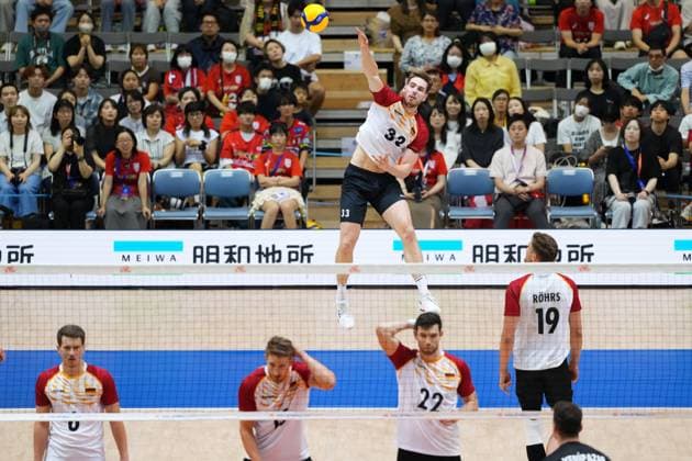 Simon Valentin Torwie (GER), JULY 17, 2025 - Volleyball : FIVB Volleyball Nations League 2025 Men s Preliminary Round match between Turkey 3-1 Germany at Chiba Port Arena, Chiba, Japan. Noxthirdxpartyxsales  aflo_297973361