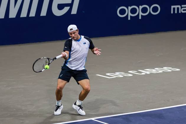 LOS CABOS TENNIS OPEN 2025 LOS CABOS TENNIS OPEN 2025 WALTON VS DUCKWORTH 17072025 LOS CABOS, BAJA CALIFORNIA, MEXICO Photo of James Duckworth of Australia, during quarter final singles game of Los Cabos Tennis Open 2025 held at the Grand Stand of the Cabo Sports Complex of Los Cabos, Baja California, Mexico Photo James Duckworth of Australia, during quarter final singles game of Los Cabos Tennis Open 2025 held at the Grand Stand of the Cabo Sports Complex of Los Cabos, Baja California, Mexico PHOTO BY IMAGENSHOP AGENCIA FOTOGRAFICA LOS CABOS BAJA CALIFORNIA MEXICO Copyright: xIMAGENSHOPxAGENCIAxFOTOGRAFICAx