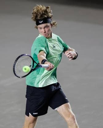 LOS CABOS TENNIS OPEN 2025, LOS CABOS TENNIS OPEN 2025 RUBLEV VS NAVA 17072025 LOS CABOS, BAJA CALIFORNIA, MEXICO Action photo of Andrey Rublev of Russia, during quarter final singles game of Los Cabos Tennis Open 2025 held at the Mextenis Stadium of the Cabo Sports Complex of Los Cabos, Baja California, Mexico Action photo of Andrey Rublev of Russia, during quarter final singles game of Los Cabos Tennis Open 2025 held at the Mextenis Stadium of the Cabo Sports Complex of Los Cabos, Baja California, Mexico PHOTO BY IMAGENSHOP AGENCIA FOTOGRAFICA LOS CABOS BAJA CALIFORNIA MEXICO Copyright: xIMAGENSHOPxAGENCIAxFOTOGRAFICAx