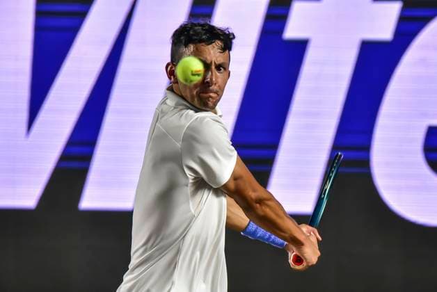 LOS CABOS TENNIS OPEN 2025, LOS CABOS TENNIS OPEN 2025 RUBLEV VS NAVA 17072025 LOS CABOS, BAJA CALIFORNIA, MEXICO Action photo of Emilio Nava of the USA, during quarter final singles game of Los Cabos Tennis Open 2025 held at the Mextenis Stadium of the Cabo Sports Complex of Los Cabos, Baja California, Mexico Action photo of Emilio Nava of the USA, during quarter final singles game of Los Cabos Tennis Open 2025 held at the Mextenis Stadium of the Cabo Sports Complex of Los Cabos, Baja California, Mexico PHOTO BY IMAGENSHOP AGENCIA FOTOGRAFICA LOS CABOS BAJA CALIFORNIA MEXICO Copyright: xIMAGENSHOPxAGENCIAxFOTOGRAFICAx