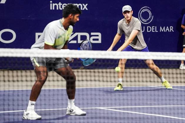 LOS CABOS TENNIS OPEN 2025 LOS CABOS TENNIS OPEN 2025 CHANDRASEKAR STALDER VS TOMIC MONTEMAYOR 17072025 LOS CABOS, BAJA CALIFORNIA, MEXICO Action photo of Anirudh Chandrasekar of India and Reese Stalder of the USA, during quarter final singles game of Los Cabos Tennis Open 2025 held at the Court 1 of the Cabo Sports Complex of Los Cabos, Baja California, Mexico Action photo of Anirudh Chandrasekar of India and Reese Stalder of the USA during quarter final singles game of Los Cabos Tennis Open 2025 held at the Court 1 of the Cabo Sports Complex of Los Cabos, Los Cabos, Baja California, Mexico PHOTO BY IMAGENSHOP AGENCIA FOTOGRAFICA LOS CABOS BAJA CALIFORNIA MEXICO Copyright: xIMAGENSHOPxAGENCIAxFOTOGRAFICAx