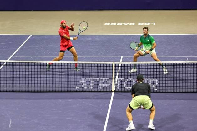 LOS CABOS TENNIS OPEN 2025 LOS CABOS TENNIS OPEN 2025 GONZALEZ KRAJICEK VS EBDEN PEERS 17072025 LOS CABOS, BAJA CALIFORNIA, MEXICO Action photo of Santiago Gonzalez of Mexico and Austin Krajicek of the USA, during quarter final singles game of Los Cabos Tennis Open 2025 held at the Grand Stand of the Cabo Sports Complex of Los Cabos, Baja California, Mexico Action photo of Santiago Gonzalez of Mexico and Austin Krajicek of the USA, during quarter final singles game of Los Cabos Tennis Open 2025 held at the Grand Stand of the Cabo Sports Complex of Los Cabos, Baja California, Mexico PHOTO BY IMAGENSHOP AGENCIA FOTOGRAFICA LOS CABOS BAJA CALIFORNIA MEXICO Copyright: xIMAGENSHOPxAGENCIAxFOTOGRAFICAx