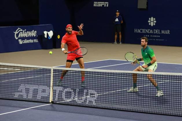 LOS CABOS TENNIS OPEN 2025 LOS CABOS TENNIS OPEN 2025 GONZALEZ KRAJICEK VS EBDEN PEERS 17072025 LOS CABOS, BAJA CALIFORNIA, MEXICO Action photo of Santiago Gonzalez of Mexico and Austin Krajicek of the USA, during quarter final singles game of Los Cabos Tennis Open 2025 held at the Grand Stand of the Cabo Sports Complex of Los Cabos, Baja California, Mexico Action photo of Santiago Gonzalez of Mexico and Austin Krajicek of the USA, during quarter final singles game of Los Cabos Tennis Open 2025 held at the Grand Stand of the Cabo Sports Complex of Los Cabos, Baja California, Mexico PHOTO BY IMAGENSHOP AGENCIA FOTOGRAFICA LOS CABOS BAJA CALIFORNIA MEXICO Copyright: xIMAGENSHOPxAGENCIAxFOTOGRAFICAx