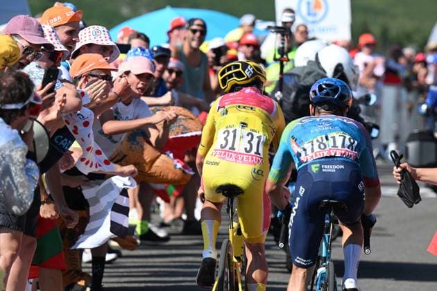 17-07-2025 Tour De France; Tappa 12 Auch - Hautacam; 2025, Ef Education - Easypost; 2025, Xds - Astana; Healy, Ben; Velasco, Simone; Hautacam; 