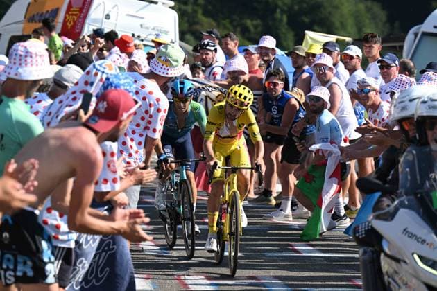 17-07-2025 Tour De France; Tappa 12 Auch - Hautacam; 2025, Ef Education - Easypost; 2025, Xds - Astana; Healy, Ben; Velasco, Simone; Hautacam; 