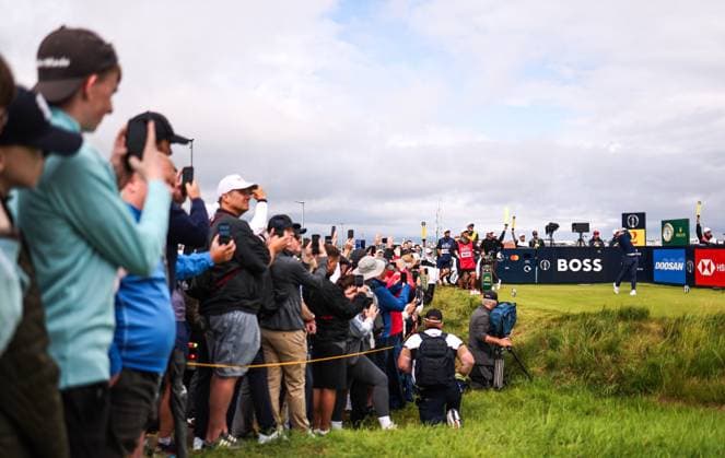 The 153rd Open Championship, Royal Portrush Golf Club, Co. Antrim 18 7 2025 Rory McIlory tees off on the 2nd Rory McIlory tees off on the 2nd 18 7 2025  Copyright: x INPHO BenxBradyx 0G8A9663