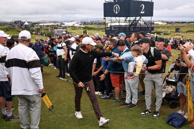 The 153rd Open Championship, Royal Portrush Golf Club, Co. Antrim 18 7 2025 Tommy Fleetwood walks to the third hole Tommy Fleetwood walks to the third hole 18 7 2025  Copyright: x INPHO BenxBradyx 0G8A9801