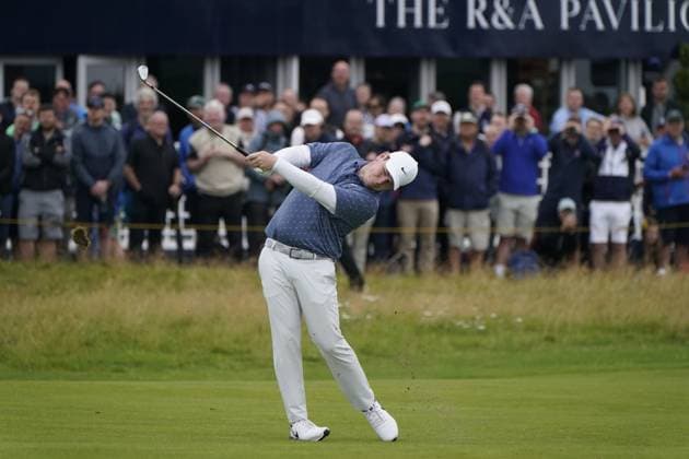 The 153rd Open Championship 2025 Robert MACINTYRE In action on the 1st hole the 2nd day TheÊ153rd Open Championship, Royal Portrush Golf Club (Dunluce Links) in Portrush, County Antrim, Northern Ireland, from Thursday, 17 July to Sunday, 20 July 2025. Copyright: xMarkxNewcombex