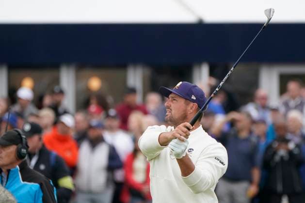 The 153rd Open Championship 2025 Bryson DeChambeau In action on the 1st hole the 2nd day The 153rd Open Championship, Royal Portrush Golf Club (Dunluce Links) in Portrush, County Antrim, Northern Ireland, from Thursday, 17 July to Sunday, 20 July 2025. Copyright: xMarkxNewcombex