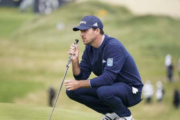 The 153rd Open Championship 2025 Nick Taylor (Can) In action on the 1st hole the 2nd day TheÊ153rd Open Championship, Royal Portrush Golf Club (Dunluce Links) in Portrush, County Antrim, Northern Ireland, from Thursday, 17 July to Sunday, 20 July 2025. Copyright: xMarkxNewcombex