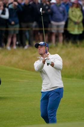 The 153rd Open Championship 2025 Viktor Hovland In action on the 1st hole the 2nd day The 153rd Open Championship, Royal Portrush Golf Club (Dunluce Links) in Portrush, County Antrim, Northern Ireland, from Thursday, 17 July to Sunday, 20 July 2025. Copyright: xMarkxNewcombex
