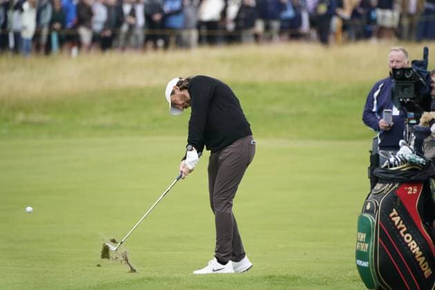The 153rd Open Championship 2025 Tommy Fleetwood In action on the 1st hole the 2nd day TheÊ153rd Open Championship, Royal Portrush Golf Club (Dunluce Links) in Portrush, County Antrim, Northern Ireland, from Thursday, 17 July to Sunday, 20 July 2025. Copyright: xMarkxNewcombex