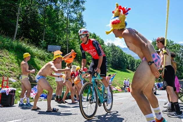 Tour de France 2025 Stage 13 PEYRAGUDES, FRANCE - JULY 18 : Capiot Amaury (BEL) of Arkea - B&B Hotels in action during stage 13 of the 112th edition of Tour de France an UCI World Tour 2.UWT Individual Time Trial stage for Men Elite of 11 km with start in Loudenvielle and finish in Peyragudes on July 18, 2025 in Peyragudes, France, 18 07 2025 ( Motordriver Kenny Verfaillie - Peyragudes France  Copyright: xJanxDexMeuleneirx