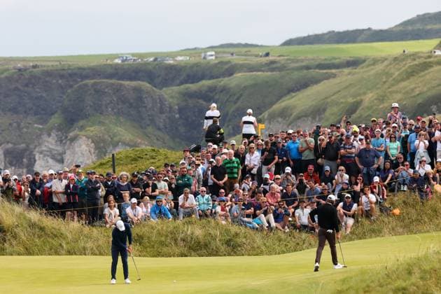The 153rd Open Championship, Royal Portrush Golf Club, Co. Antrim 18 7 2025 Rory McIlroy on the 8th green Rory McIlroy on the 8th green 18 7 2025  Copyright: x INPHO BenxBradyx BB3_0442