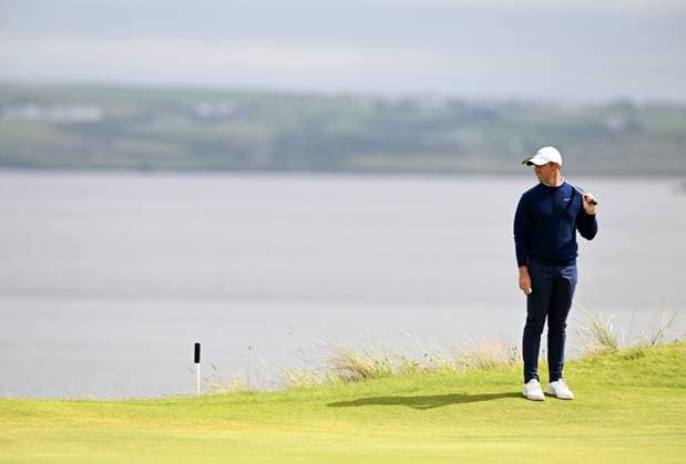 Rory McIlroy looks dejected on the 5th Green The Open Championship, Day Two, Golf, Royal Portrush Golf Club, Portrush, Northern Ireland, UK - 18 Jul 2025 EDITORIAL USE ONLY No use with unauthorised audio, video, data, fixture lists, club league logos or live services. Online in-match use limited to 120 images, no video emulation. No use in betting, games or single club league player publications.  Copyright: xGreigxCowie Shutterstockx 15402506z