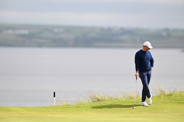 Rory McIlroy looks dejected on the 5th Green The Open Championship, Day Two, Golf, Royal Portrush Golf Club, Portrush, Northern Ireland, UK - 18 Jul 2025 EDITORIAL USE ONLY No use with unauthorised audio, video, data, fixture lists, club league logos or live services. Online in-match use limited to 120 images, no video emulation. No use in betting, games or single club league player publications.  Copyright: xGreigxCowie Shutterstockx 15402506u