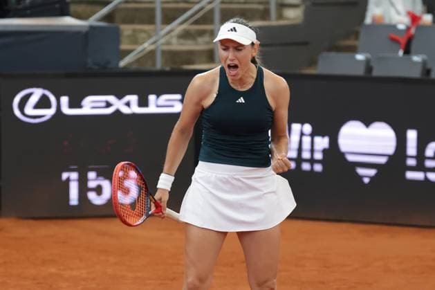 GER, Hamburg, xFSx, ATP250 Women Tennis Tournament , MSC Hamburg Ladies Open 2025 , Quarterfinals ,17 07 2025 v l Kaja Juvan SLO Winner fist, cheering , cheering, cheering, cheering, cheering Copyright: HMBxMedia FernandoxSoares