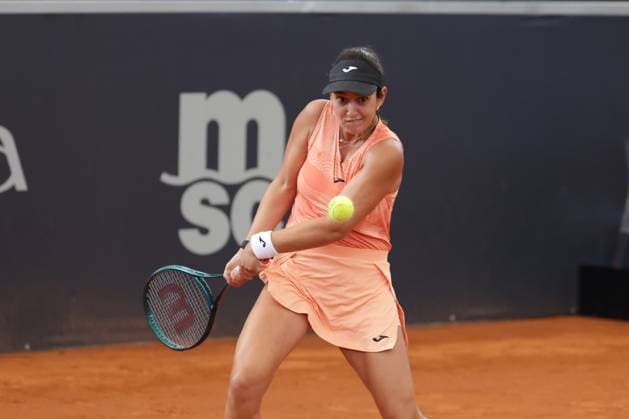 GER, Hamburg, xFSx, ATP250 Womens Tennis Tournament , MSC Hamburg Ladies Open 2025 , Quarterfinals ,17 07 2025 v l Leyre Romero Gorma ESP plays a backhand Copyright: HMBxMedia FernandoxSoares