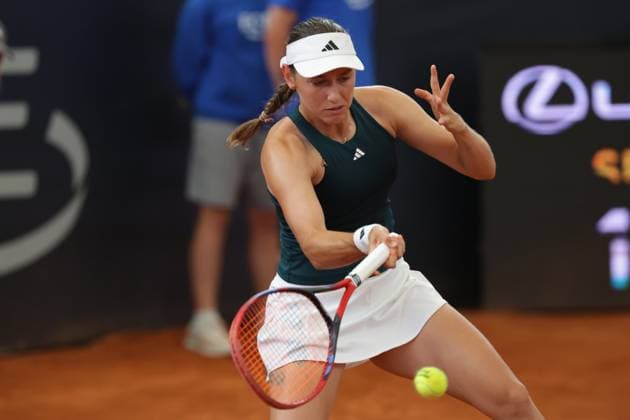 GER, Hamburg, xFSx, ATP250 Womens Tennis Tournament , MSC Hamburg Ladies Open 2025 , Quarterfinals ,17 07 2025 v l Kaja Juvan SLO plays a forehand Copyright: HMBxMedia FernandoxSoares