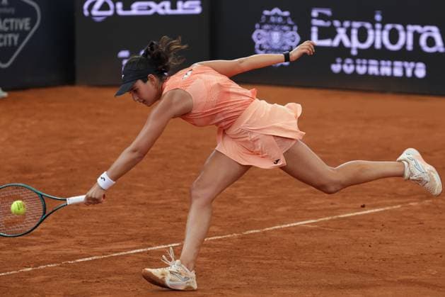 GER, Hamburg, xFSx, ATP250 Womens Tennis Tournament , MSC Hamburg Ladies Open 2025 , Quarterfinals ,17 07 2025 v l Leyre Romero Gorma ESP plays a backhand Copyright: HMBxMedia FernandoxSoares
