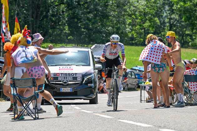 Tour de France 2025 Stage 12 HAUTACAM, FRANCE - JULY 17 : Wellens Tim (BEL) of UAE Team Emirates - XRG in action during stage 12 of the 112th edition of Tour de France an UCI World Tour 2.UWT cycling road race stage for Men Elite of 181 km with start in Auch and finish in Hautacam on July 17, 2025 in Hautacam, France, 17 07 2025 ( Motordriver Kenny Verfaillie - Hautacam France  Copyright: xJanxDexMeuleneirx