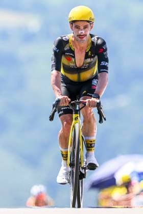 Tour de France 2025 Stage 13 PEYRAGUDES, FRANCE - JULY 18 : Campenaerts Victor (BEL) of Team Visma - Lease a Bike at the finish line during stage 13 of the 112th edition of Tour de France an UCI World Tour 2.UWT Individual Time Trial stage for Men Elite of 11 km with start in Loudenvielle and finish in Peyragudes on July 18, 2025 in Peyragudes, France, 18 07 2025 ( Motordriver Kenny Verfaillie - Peyragudes France  Copyright: xVincentxKalutx