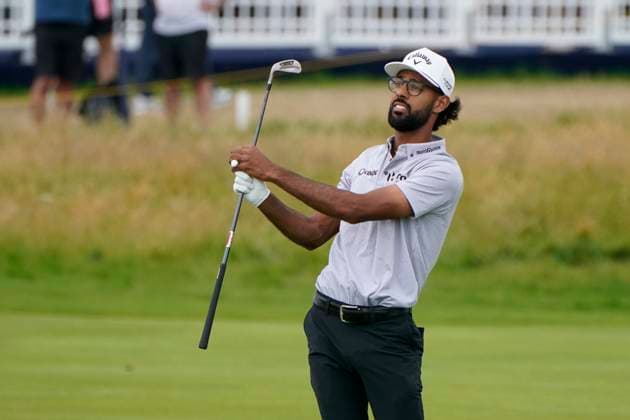 The 153rd Open Championship 2025 Akshay Bhatia (USA) In action on the 1st hole the 2nd day The 153rd Open Championship, Royal Portrush Golf Club (Dunluce Links) in Portrush, County Antrim, Northern Ireland, from Thursday, 17 July to Sunday, 20 July 2025. Copyright: xMarkxNewcombex