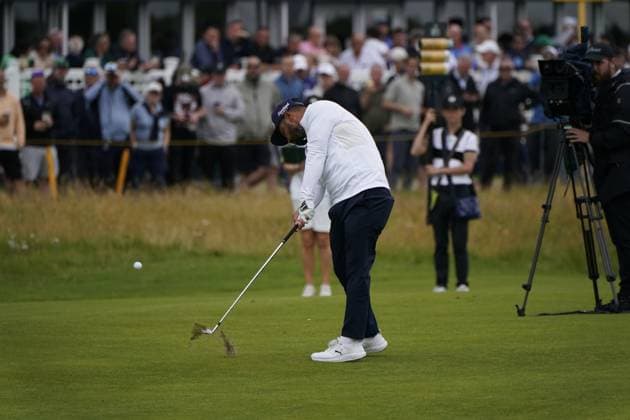 The 153rd Open Championship 2025 J. J. Spaun (USA) In action on the 1st hole the 2nd day TheÊ153rd Open Championship, Royal Portrush Golf Club (Dunluce Links) in Portrush, County Antrim, Northern Ireland, from Thursday, 17 July to Sunday, 20 July 2025. Copyright: xMarkxNewcombex