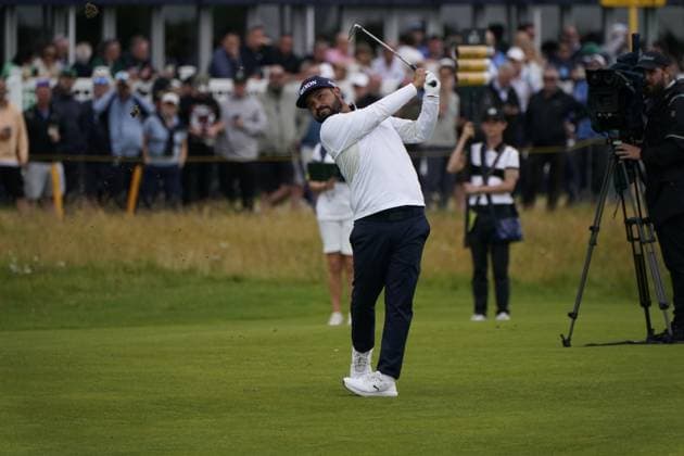 The 153rd Open Championship 2025 J. J. Spaun (USA) In action on the 1st hole the 2nd day TheÊ153rd Open Championship, Royal Portrush Golf Club (Dunluce Links) in Portrush, County Antrim, Northern Ireland, from Thursday, 17 July to Sunday, 20 July 2025. Copyright: xMarkxNewcombex