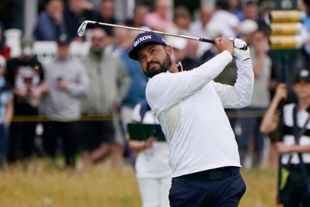 The 153rd Open Championship 2025 J. J. Spaun (USA) In action on the 1st hole the 2nd day The 153rd Open Championship, Royal Portrush Golf Club (Dunluce Links) in Portrush, County Antrim, Northern Ireland, from Thursday, 17 July to Sunday, 20 July 2025. Copyright: xMarkxNewcombex