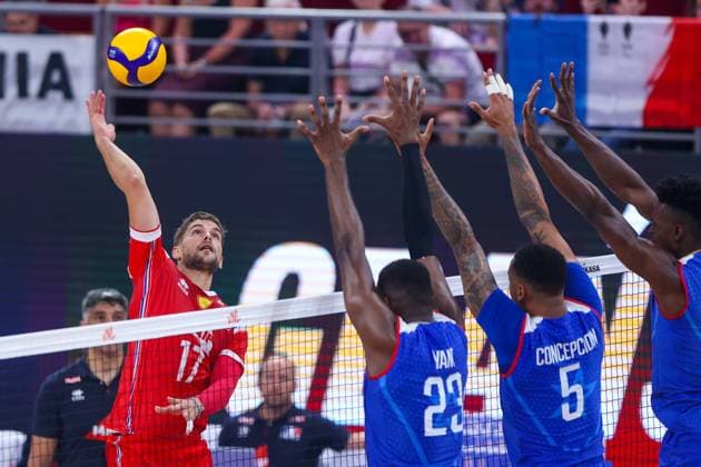 Volleyball, Nations League, Cuba - France
