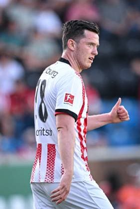 Fussball 1. Bundesliga 2025 2026 Testspiel 18.07.2025 SCR Altach - SC Freiburg Michael Gregoritsch (SC Freiburg) *** Soccer 1 Bundesliga 2025 2026 Test match 18 07 2025 SCR Altach SC Freiburg Michael Gregoritsch SC Freiburg