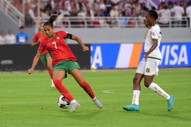 RABAT, MOROCCO - JULY 18: Ghizlane Chebbak of Morocco and Mali defender during the 2025 Women s Africa Cup of Nations (WAFCON) quarter Finals match between Morocco and Mali at Stade Olympique de Rabat on July 18, 2025 in Rabat, Morocco. Photo by Mansa Ayoola Copyright: xx