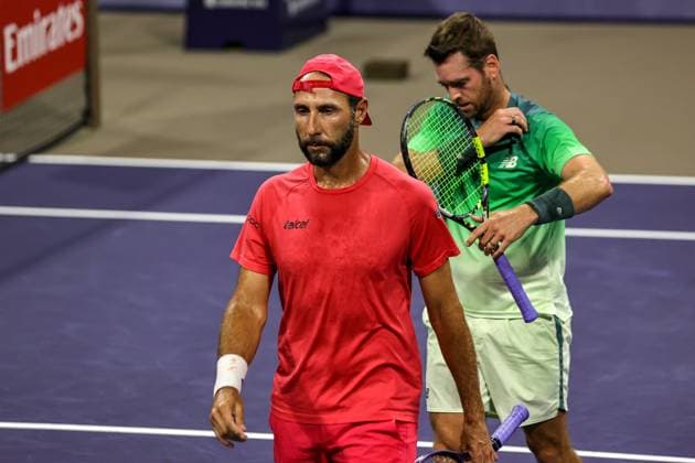 LOS CABOS TENNIS OPEN 2025 LOS CABOS TENNIS OPEN 2025 KRAJICEK GONZALEZ VS CASH TRACY 18072025 LOS CABOS, BAJA CALIFORNIA, MEXICO Action photo of Austin Krajicek of the USA and Santiago Gonzalez of Mexico during semifinal doubles game of Los Cabos Tennis Open 2025 held at the Grand Stand of the Cabo Sports Complex of Los Cabos, Baja California, Mexico Action photo of Austin Krajicek of the USA and Santiago Gonzalez of Mexico during semifinal doubles singles game of Los Cabos Tennis Open 2025 held at the Grand Stand of the Cabo Sports Complex of Los Cabos, Baja California, Mexico PHOTO BY IMAGENSHOP AGENCIA FOTOGRAFICA LOS CABOS BAJA CALIFORNIA MEXICOI Copyright: xIMAGENSHOPxAGENCIAxFOTOGRAFICAx