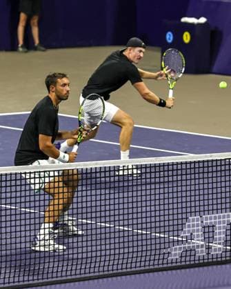 LOS CABOS TENNIS OPEN 2025 LOS CABOS TENNIS OPEN 2025 KRAJICEK GONZALEZ VS CASH TRACY 18072025 LOS CABOS, BAJA CALIFORNIA, MEXICO Action photo of Robert Cash and James Tracy of the USA during semifinal doubles game of Los Cabos Tennis Open 2025 held at the Grand Stand of the Cabo Sports Complex of Los Cabos, Baja California, Mexico Action photo of Robert Cash and James Tracy of the USA during semifinal doubles singles game of Los Cabos Tennis Open 2025 held at the Grand Stand of the Cabo Sports Complex of Los Cabos, Baja California, Mexico PHOTO BY IMAGENSHOP AGENCIA FOTOGRAFICA LOS CABOS BAJA CALIFORNIA MEXICOI Copyright: xIMAGENSHOPxAGENCIAxFOTOGRAFICAx