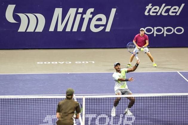 LOS CABOS TENNIS OPEN 2025 LOS CABOS TENNIS OPEN 2025 STALDER CHANDRASEKAR VS BAYLDON SCHOOKATE 18072025 LOS CABOS, BAJA CALIFORNIA, MEXICO Action photo of Reese Stalder of the USA and Anirudh Chandrasekar of India, during semifinal doubles game of Los Cabos Tennis Open 2025 held at the Grand Stand of the Cabo Sports Complex of Los Cabos, Baja California, Mexico Action photo of Reese Stalder of the USA and Anirudh Chandrasekar of India, during semifinal singles game of Los Cabos Tennis Open 2025 held at the Grand Stand of the Cabo Sports Complex of Los Cabos, Los Cabos, Baja California, Mexico PHOTO BY IMAGENSHOP AGENCIA FOTOGRAFICA LOS CABOS BAJA CALIFORNIA MEXICO Copyright: xIMAGENSHOPxAGENCIAxFOTOGRAFICAx