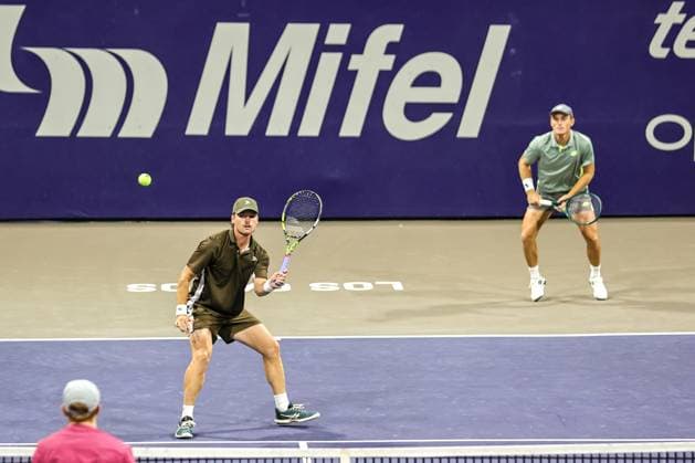 LOS CABOS TENNIS OPEN 2025 LOS CABOS TENNIS OPEN 2025 STALDER CHANDRASEKAR VS BAYLDON SCHOOKATE 18072025 LOS CABOS, BAJA CALIFORNIA, MEXICO Action photo of Blake Bayldon and Tristan Schoolkate of Australia, during semifinal doubles game of Los Cabos Tennis Open 2025 held at the Grand Stand of the Cabo Sports Complex of Los Cabos, Baja California, Mexico Action photo of Blake Bayldon and Tristan Schoolkate of Australia, during semifinal singles game of Los Cabos Tennis Open 2025 held at the Grand Stand of the Cabo Sports Complex of Los Cabos, Baja California, Mexico PHOTO BY IMAGENSHOP AGENCIA FOTOGRAFICA LOS CABOS BAJA CALIFORNIA MEXICO Copyright: xIMAGENSHOPxAGENCIAxFOTOGRAFICAx
