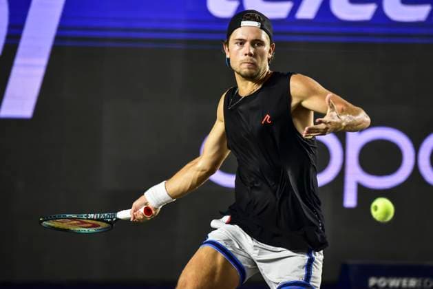 LOS CABOS TENNIS OPEN 2025 LOS CABOS TENNIS OPEN 2025 RUBLEV VS KOVACEVIC 18072025 LOS CABOS, BAJA CALIFORNIA, MEXICO Action photo of Aleksandar Kovacevic of the USA, during semifinal singles game of Los Cabos Tennis Open 2025 held at the Mextenis Stadium of the Cabo Sports Complex of Los Cabos, Baja California, Mexico Action photo of Aleksandar Kovacevic of the USA during semifinal singles game of Los Cabos Tennis Open 2025 held at the Mextenis Stadium of the Cabo Sports Complex of Los Cabos, Baja California, Mexico PHOTO BY IMAGENSHOP AGENCIA FOTOGRAFICA LOS CABOS BAJA CALIFORNIA MEXICO Copyright: xIMAGENSHOPxAGENCIAxFOTOGRAFICAx
