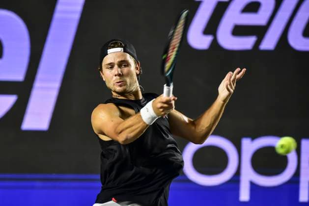 LOS CABOS TENNIS OPEN 2025 LOS CABOS TENNIS OPEN 2025 RUBLEV VS KOVACEVIC 18072025 LOS CABOS, BAJA CALIFORNIA, MEXICO Action photo of Aleksandar Kovacevic of the USA, during semifinal singles game of Los Cabos Tennis Open 2025 held at the Mextenis Stadium of the Cabo Sports Complex of Los Cabos, Baja California, Mexico Action photo of Aleksandar Kovacevic of the USA during semifinal singles game of Los Cabos Tennis Open 2025 held at the Mextenis Stadium of the Cabo Sports Complex of Los Cabos, Baja California, Mexico PHOTO BY IMAGENSHOP AGENCIA FOTOGRAFICA LOS CABOS BAJA CALIFORNIA MEXICO Copyright: xIMAGENSHOPxAGENCIAxFOTOGRAFICAx